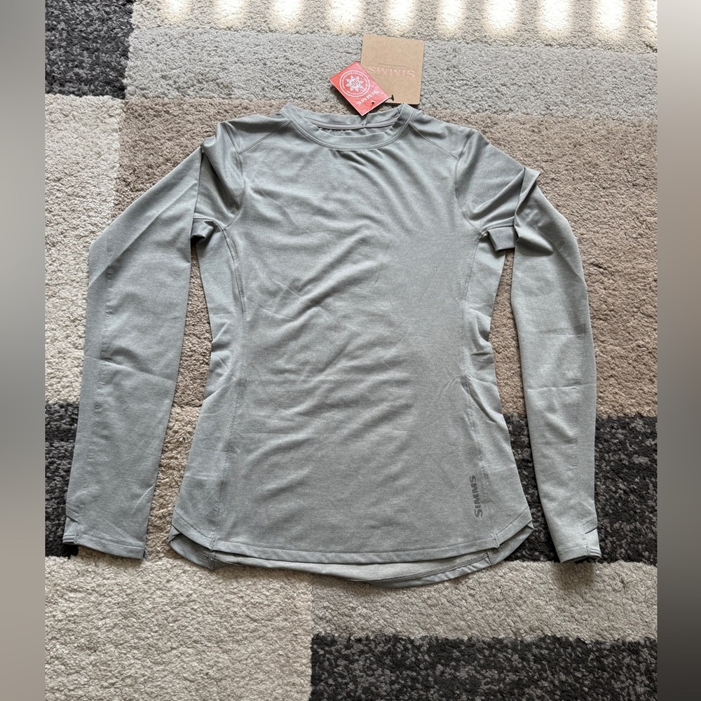 Simms Gray Long Sleeve Women's Top